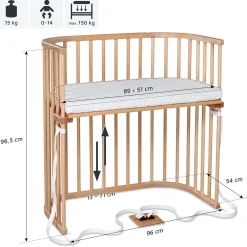 babybay Boxspring Buche* Babybetten