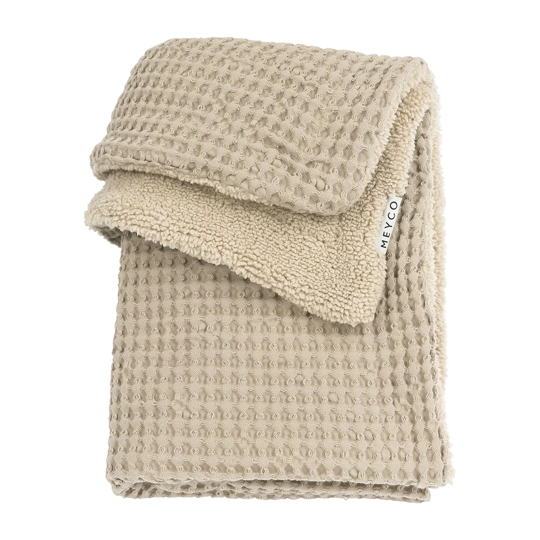 MEYCO Babydecke Waffel Teddy Sand* Bettausstattung