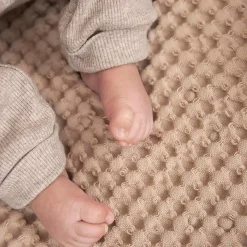 MEYCO Babydecke Waffel Teddy Sand* Bettausstattung