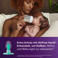 PHILIPS AVENT Babyflasche Natural Response AirFree Gr.3 260ml Bär SCY673/82* Flaschen & Sauger