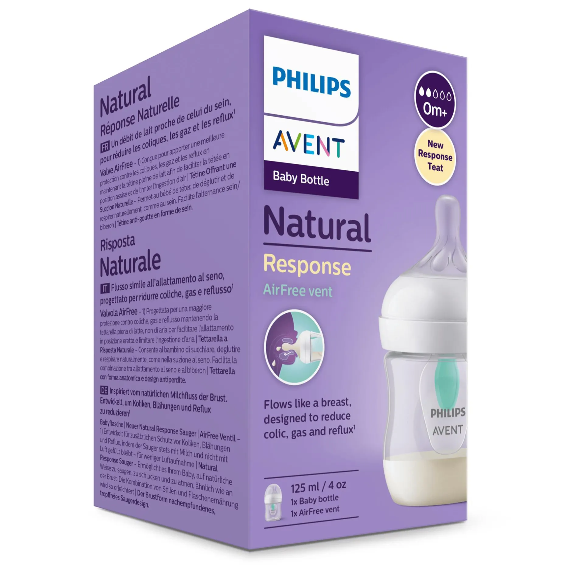 PHILIPS AVENT Babyflasche Natural Response AirFree Gr.2 125ml SCY670/01* Flaschen & Sauger