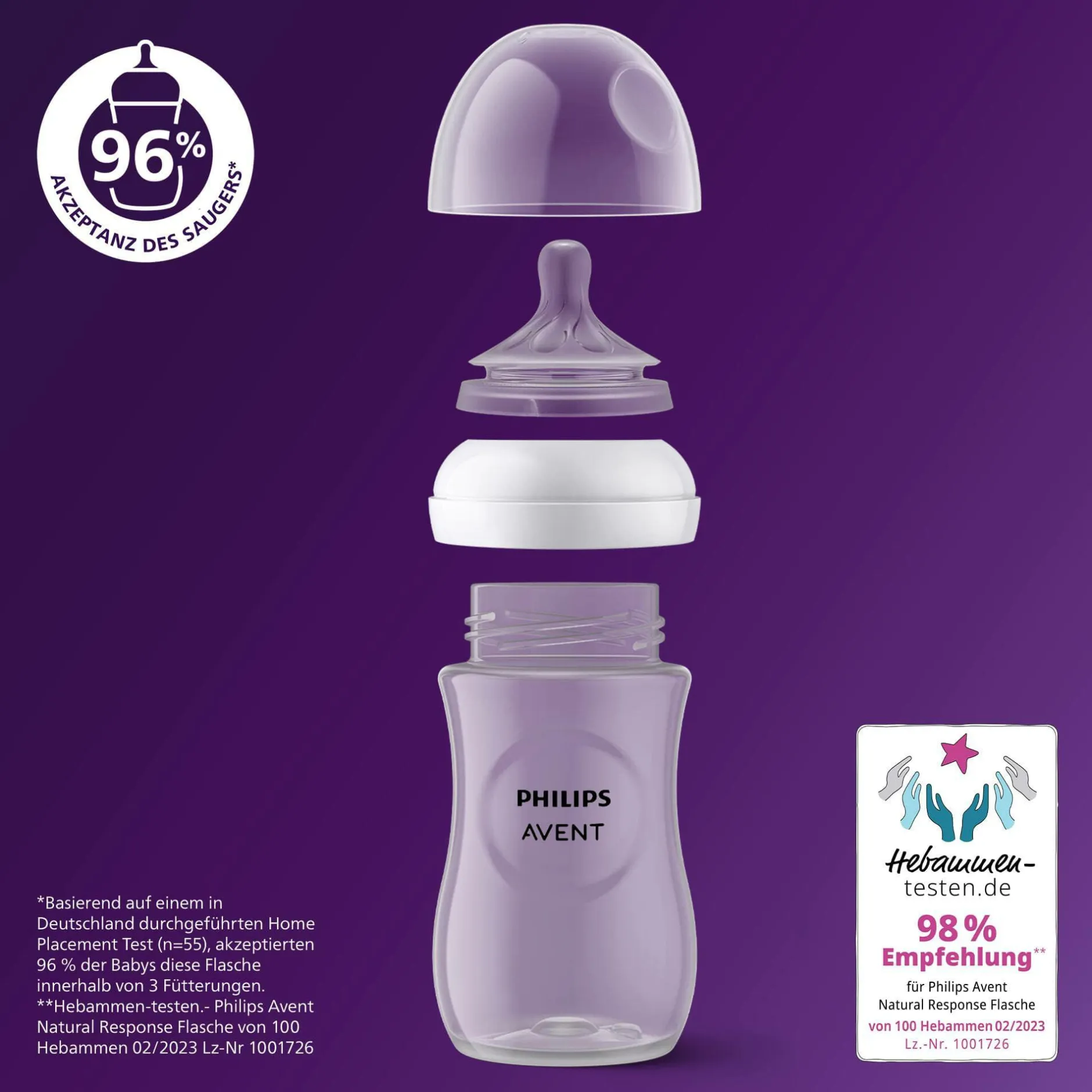 PHILIPS AVENT Babyflasche Natural Response Gr.3 260ml SCY903/01* Flaschen & Sauger