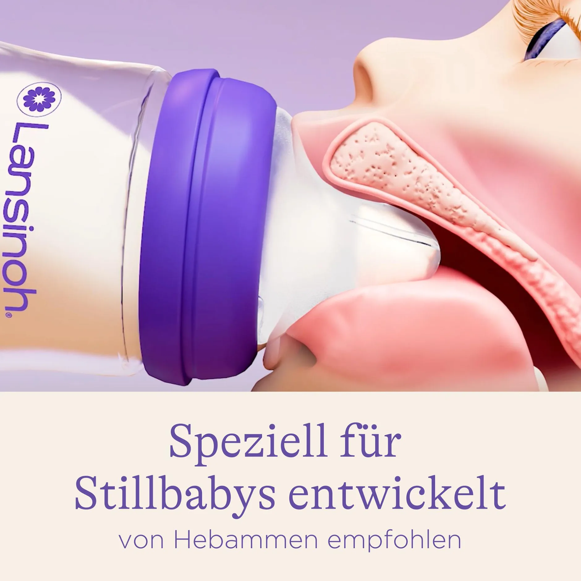 Lansinoh Babyflasche NaturalWave Größe S* Flaschen & Sauger