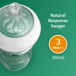 PHILIPS AVENT Babyflaschen Glas Natural Response Gr.3 260ml SCY933/02* Flaschen & Sauger