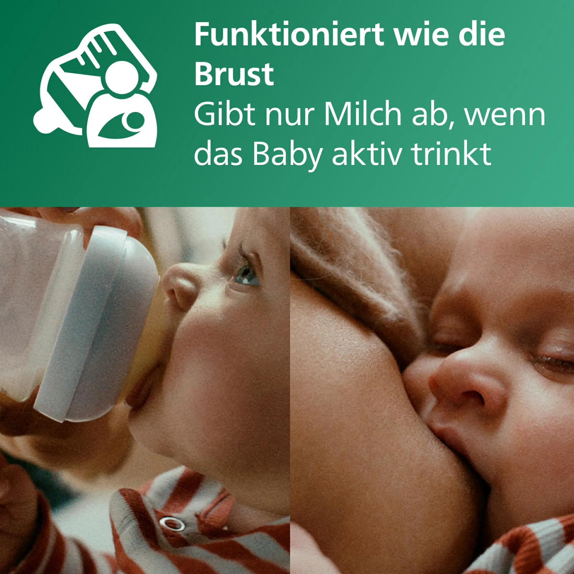 PHILIPS AVENT Babyflaschen Glas Natural Response Gr.3 260ml SCY933/02* Flaschen & Sauger