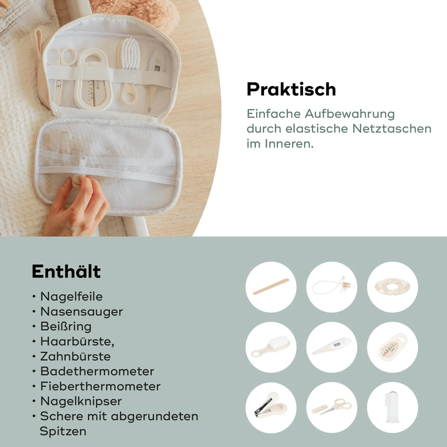 babymoov Babypflege-Set Sand* Hausapotheke