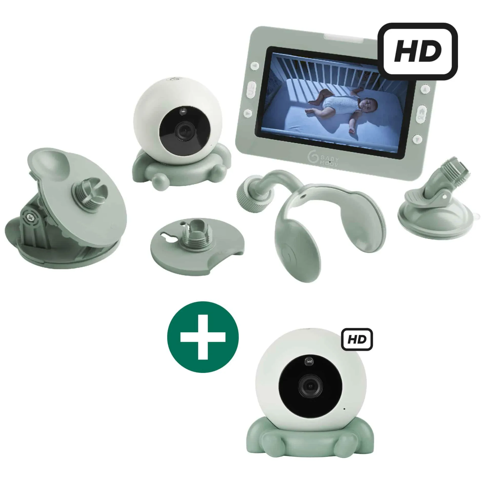 babymoov Babyphone mit Kamera YOO GO + HD und Zusatzkamera YOO GO + HD* Babyphone