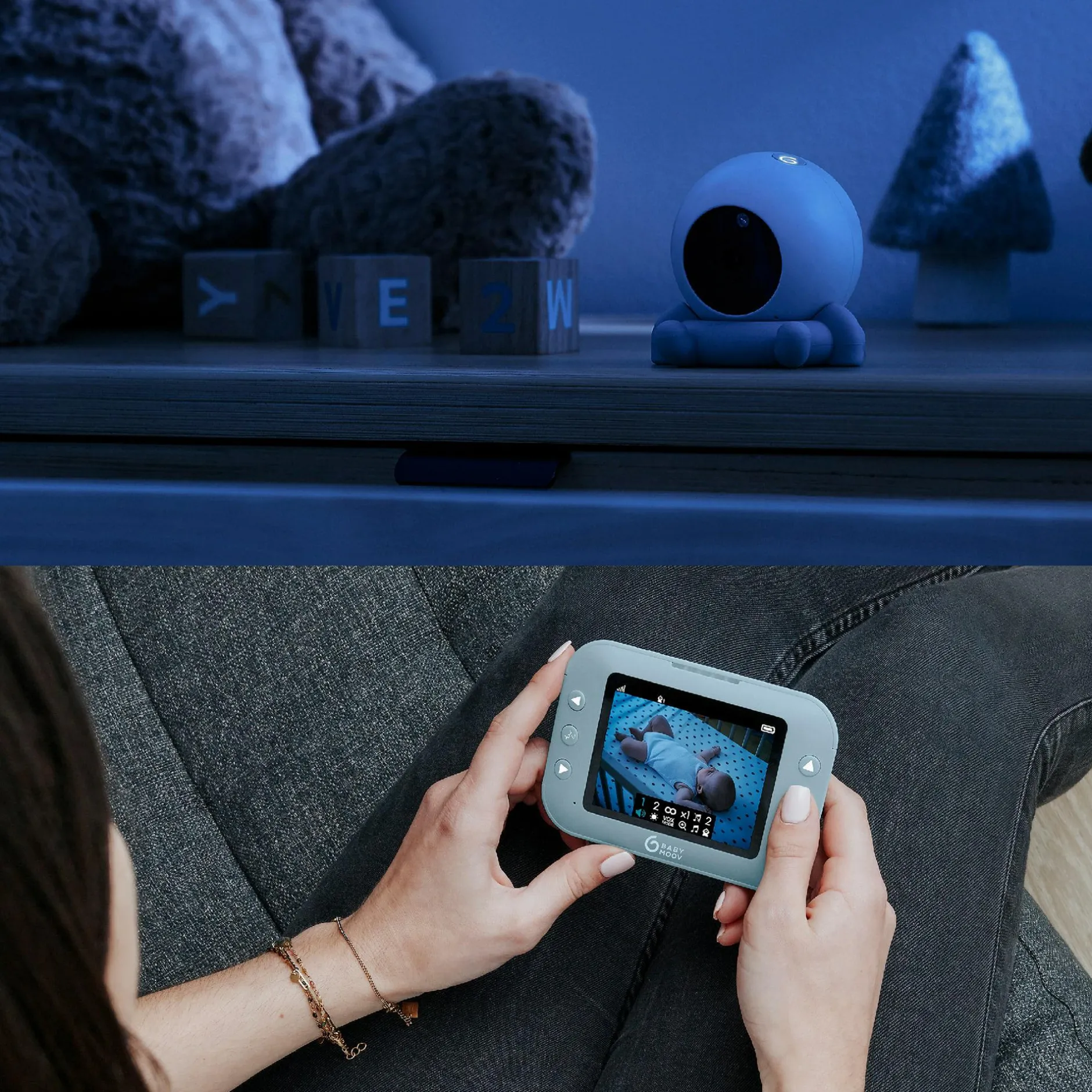 babymoov Babyphone mit Kamera YOO ROLL* Babyphone
