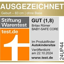 Britax Ru00f6mer BABY-SAFE CORE Midnight Grey*Kinder Babyschalen 0-13 Kg, Gruppe 0+