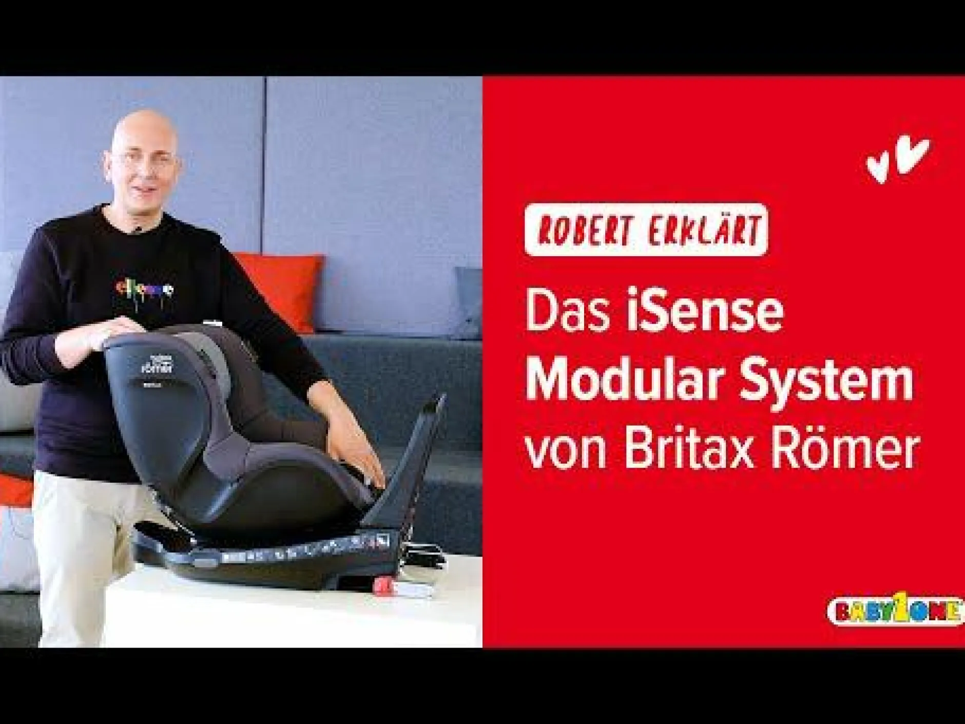 Britax Ru00f6mer BABY-SAFE iSENSE Midnight Grey*Kinder Babyschalen 0-13 Kg, Gruppe 0+
