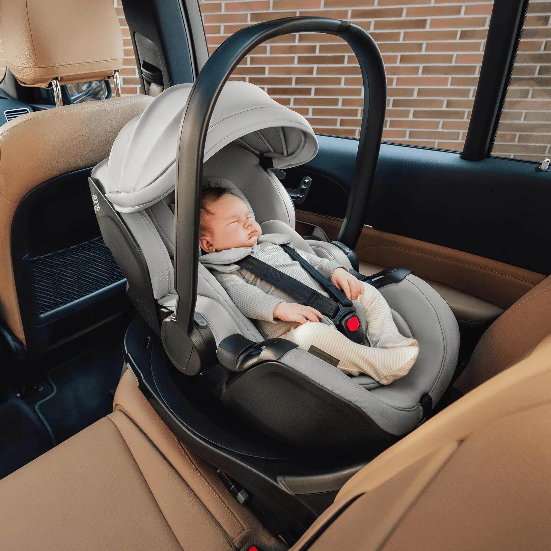 Britax Diamond BABY-SAFE PRO Lux Linen Grey Diamond*Kinder Babyschalen 0-13 Kg, Gruppe 0+