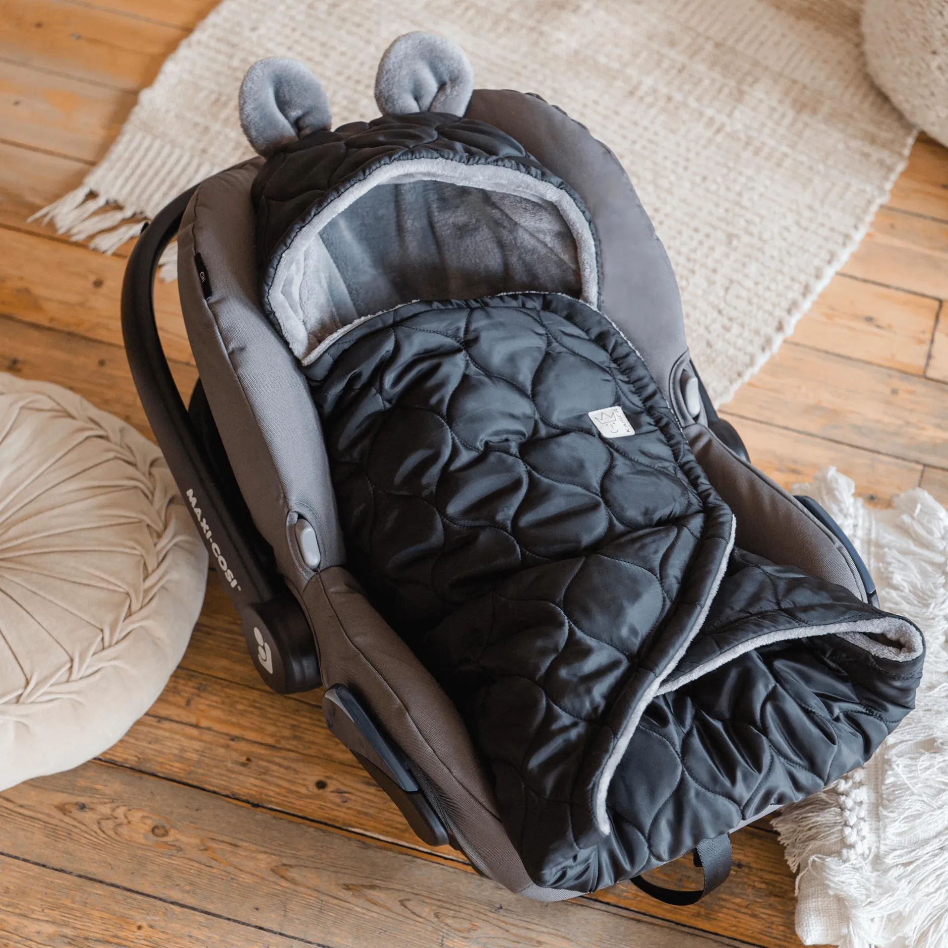 KAISER Babyschalen Wrap Recy Small Grey*Kinder Kindersitz Zubehör