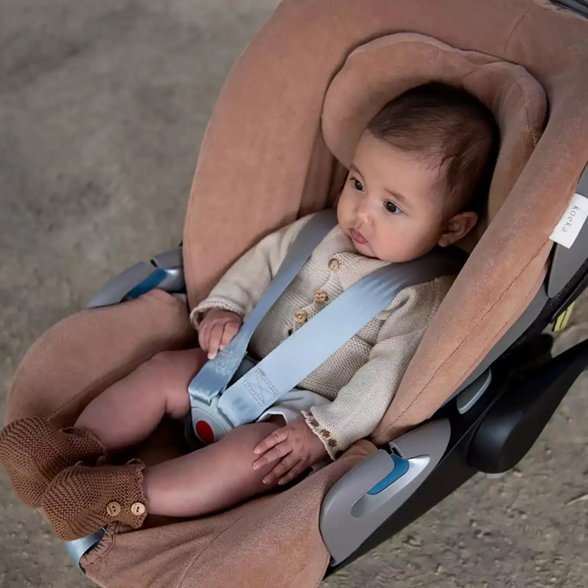 koeka Babyschalenbezug Royan Soft Earth*Kinder Kindersitz Zubehör