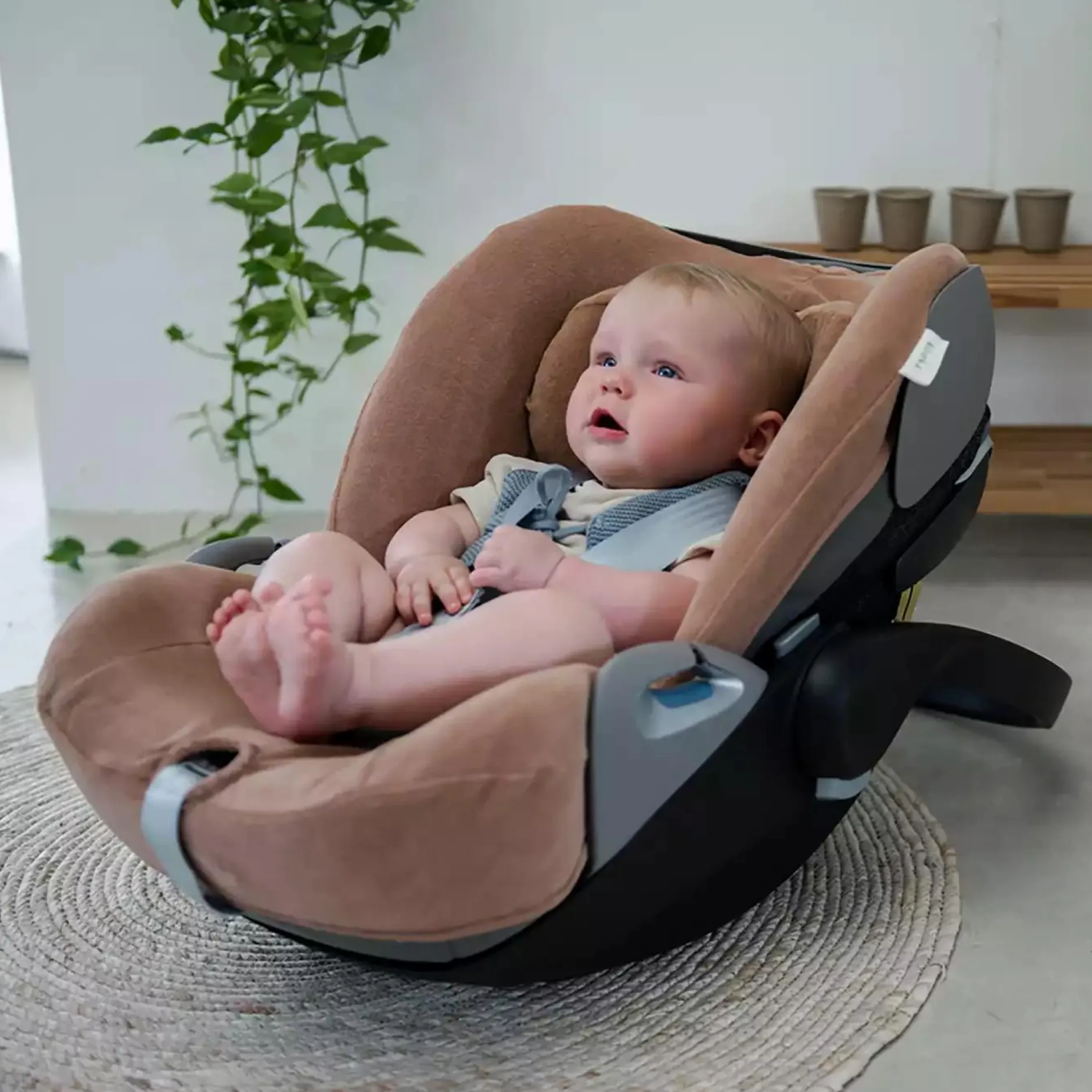koeka Babyschalenbezug Royan Soft Earth*Kinder Kindersitz Zubehör