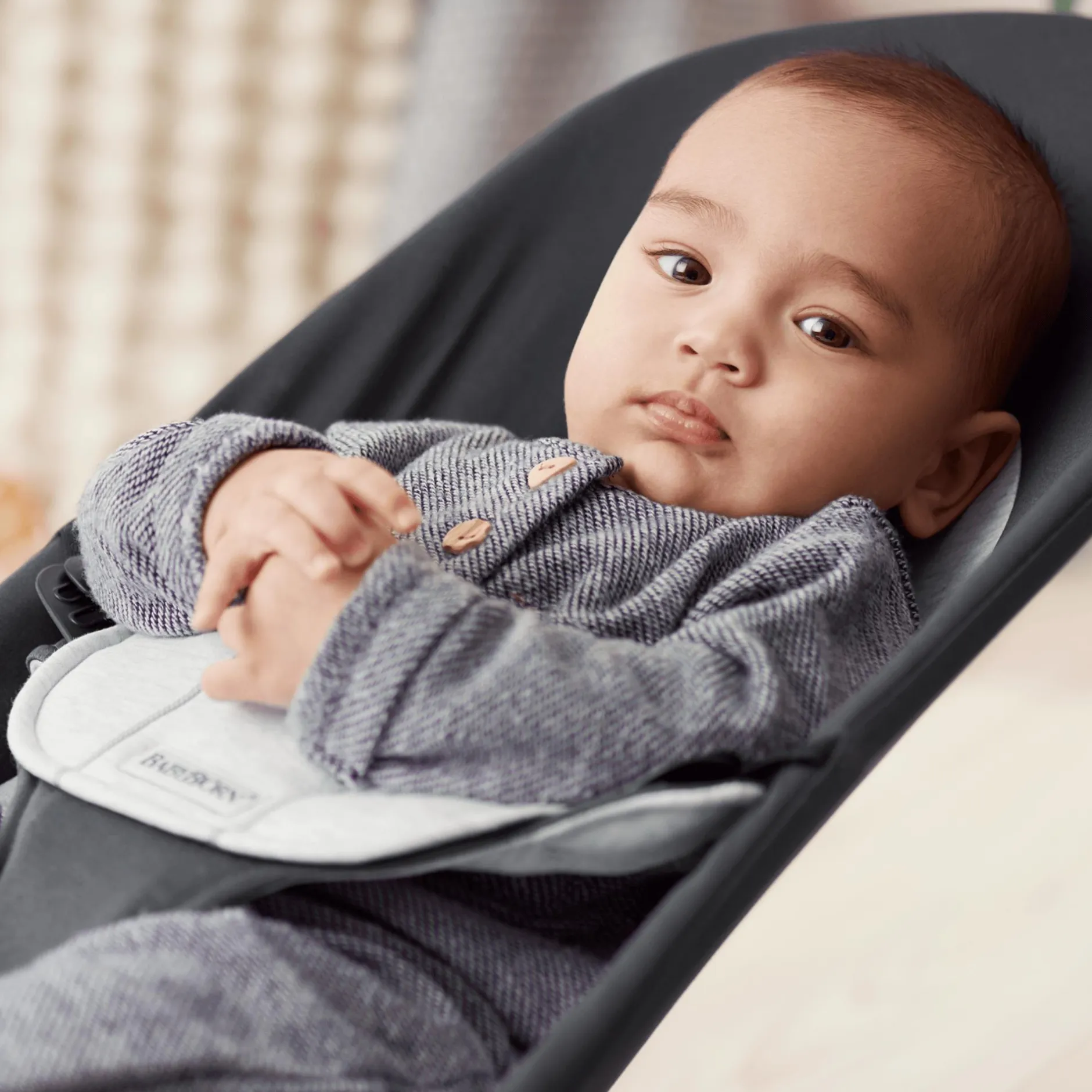 BABYBJu00d6RN Babywippe Balance Soft Dark Grey* Wippen