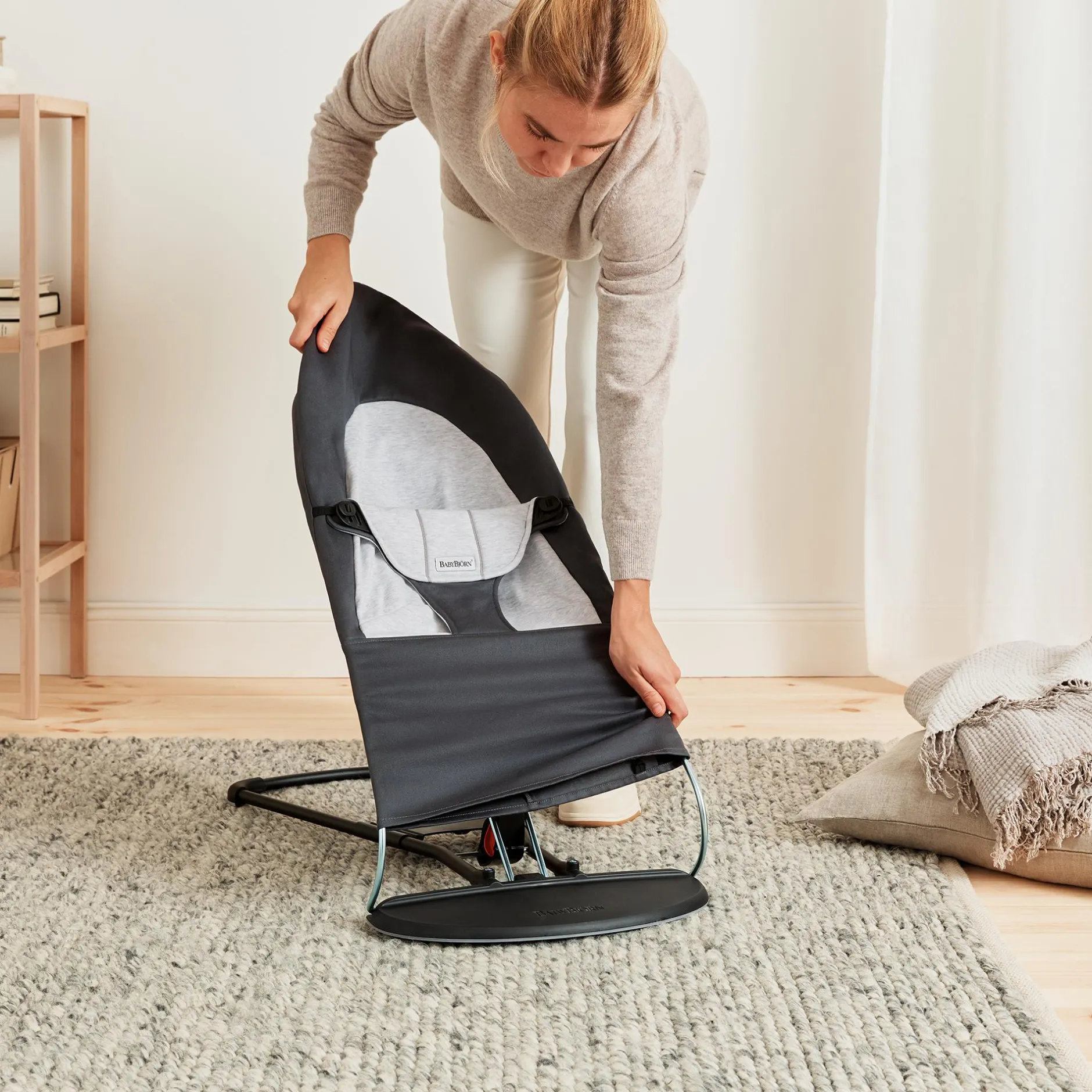 BABYBJu00d6RN Babywippe Balance Soft Dark Grey* Wippen
