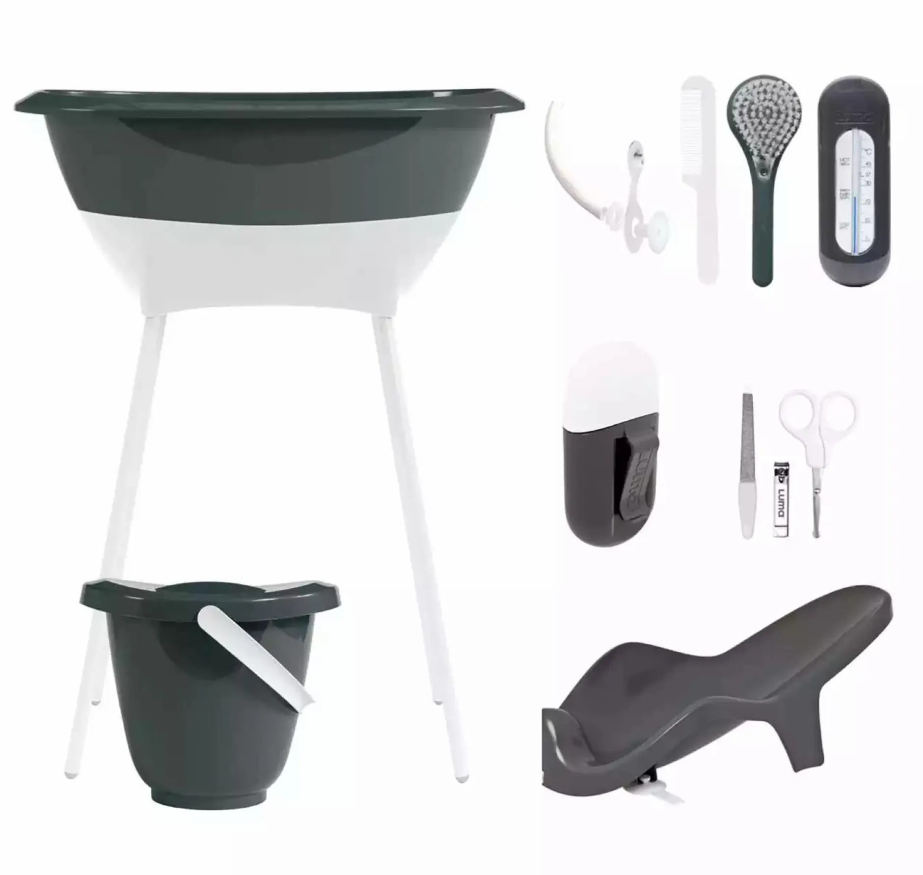 LUMA Bade- und Pflegeset Dark Grey* Badewannen