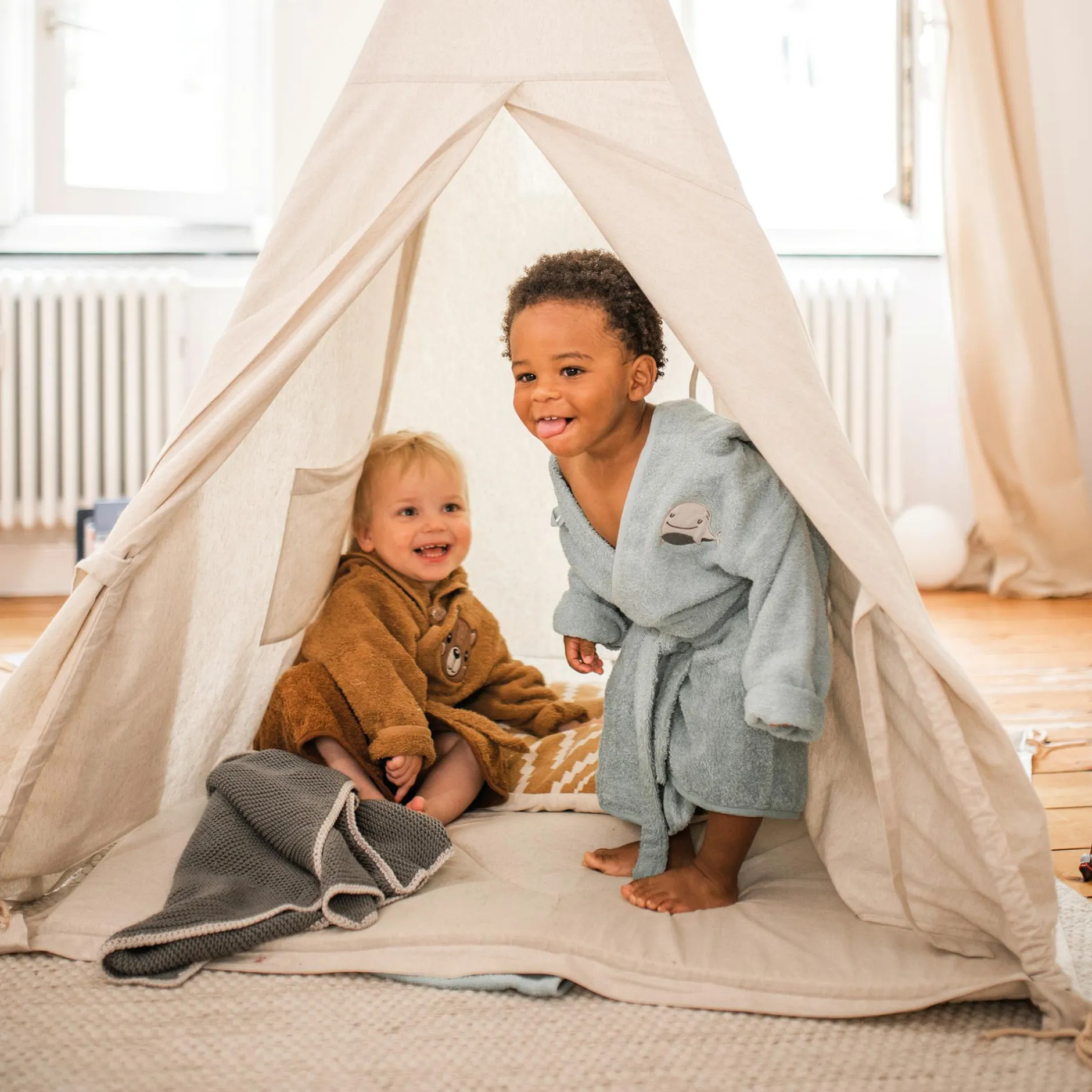 LITTLE ONE Bademantel Wal* Badetextilien|Badetextilien