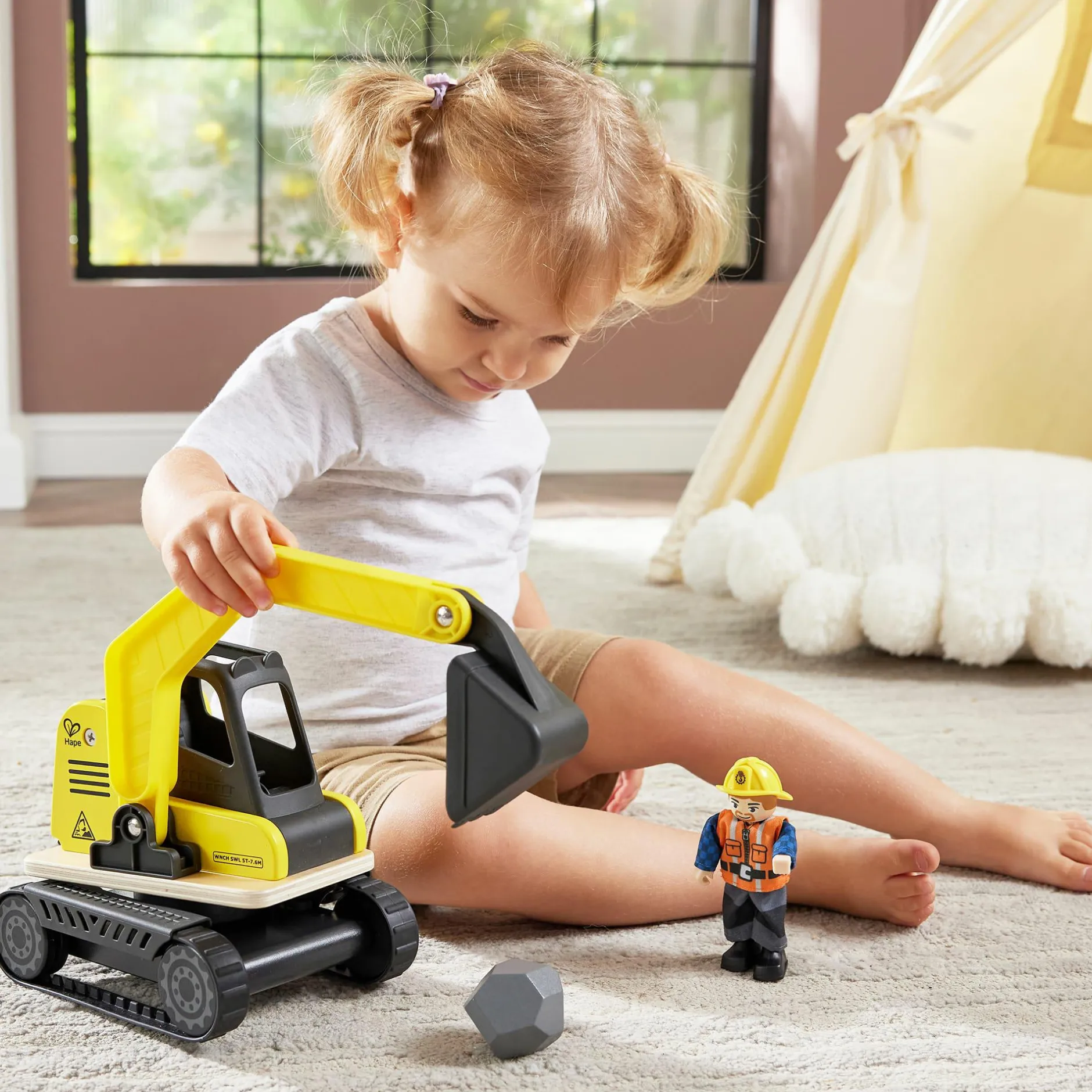 Hape Bagger*Kinder Lernspielzeug