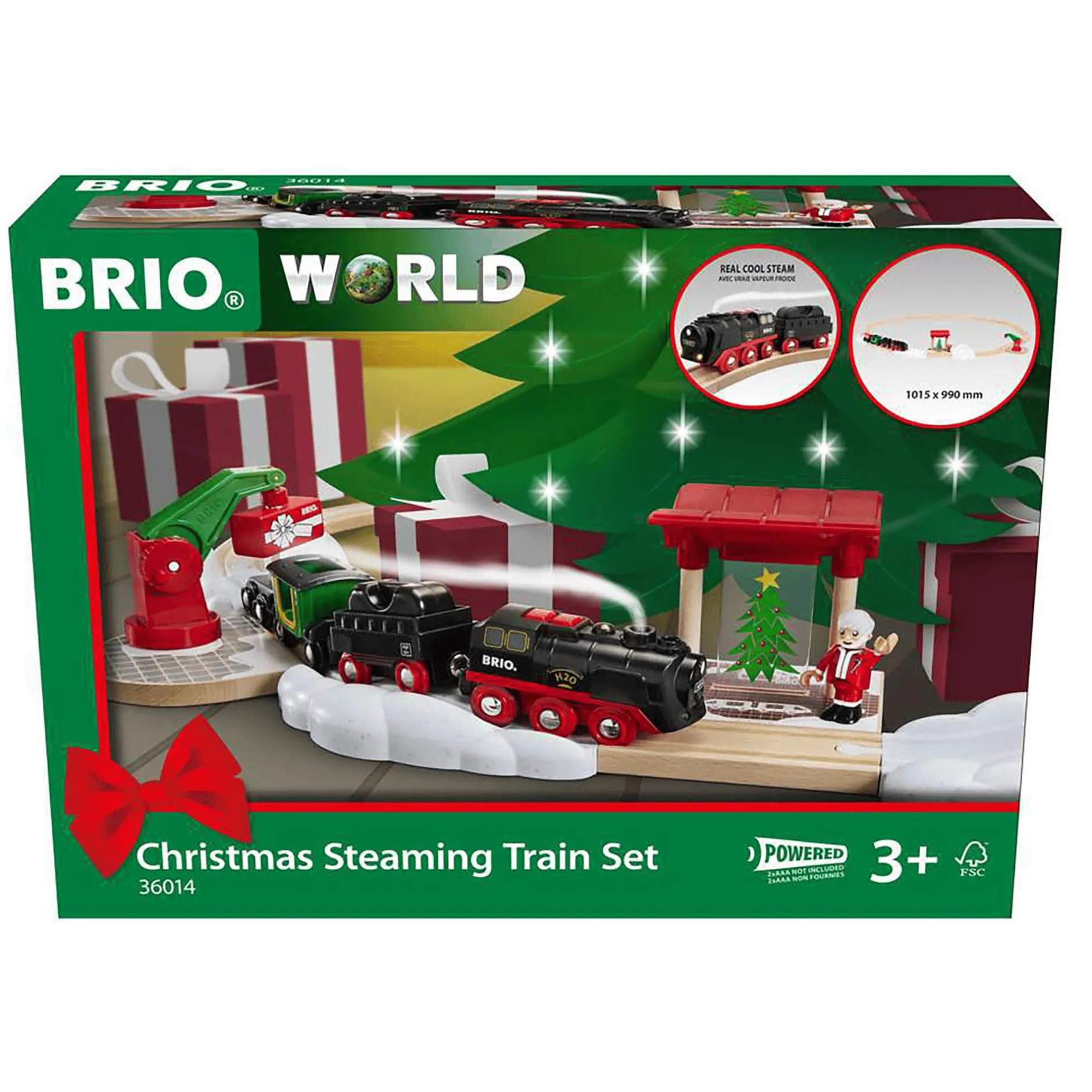 Ravensburger Batterie-Dampflok Weihnachts-Set*Kinder Holzspielzeug|Spielzeug Ab 3 Jahren