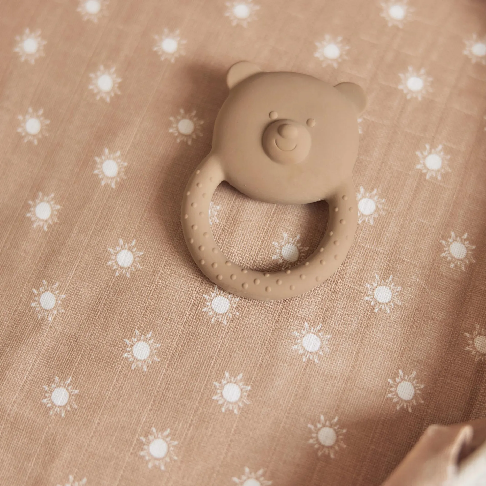 jollein Beißring Naturkautschuk Teddy Bear Biscuit* Zahnungshilfen
