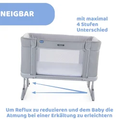 chicco Beistellbett NEXT2ME Forever Ash Grey* Babybetten