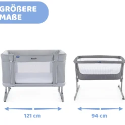 chicco Beistellbett NEXT2ME Forever Ash Grey* Babybetten