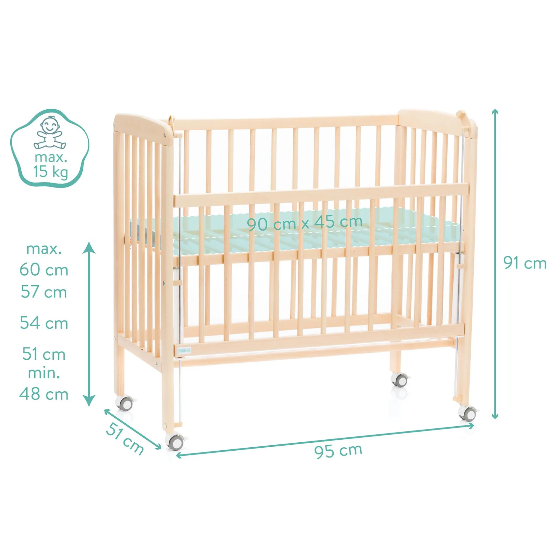 fillikid Beistellbett Nino* Babybetten