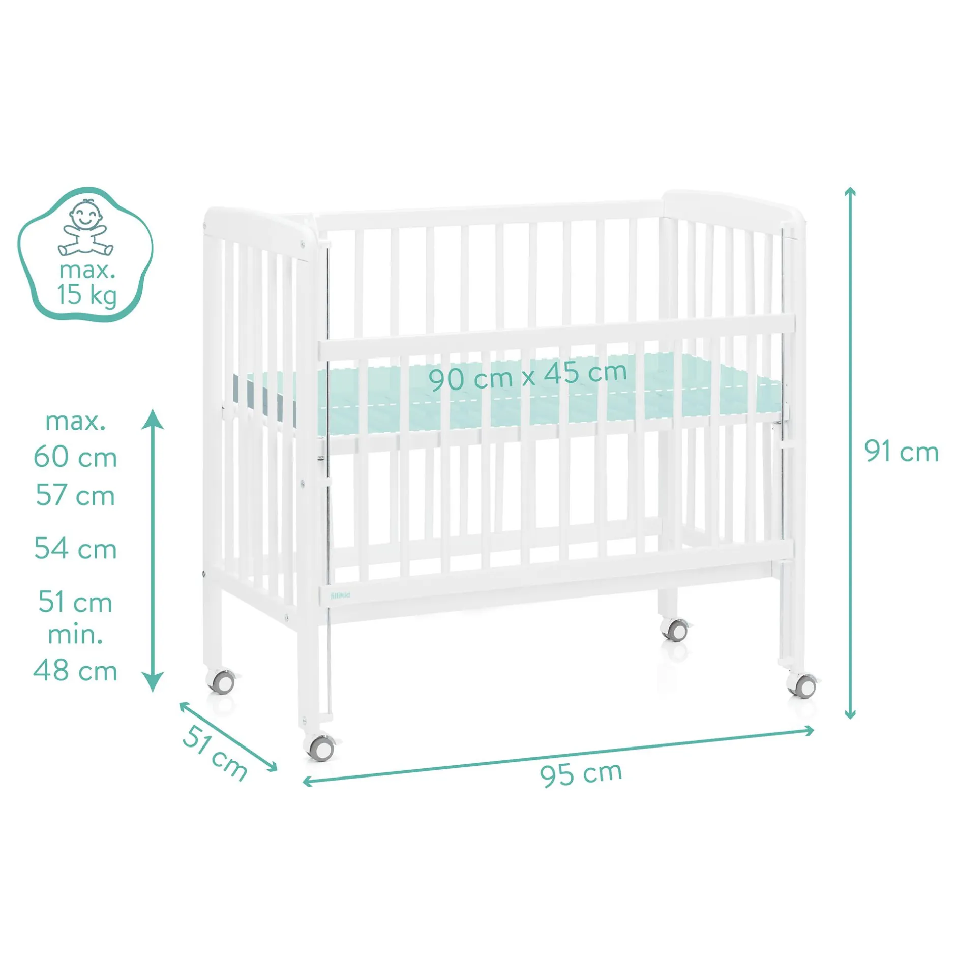 fillikid Beistellbett Nino* Babybetten