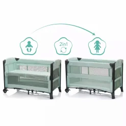 fillikid Beistellbett Zürich Mint* Babybetten|Reisebetten & Zubehör