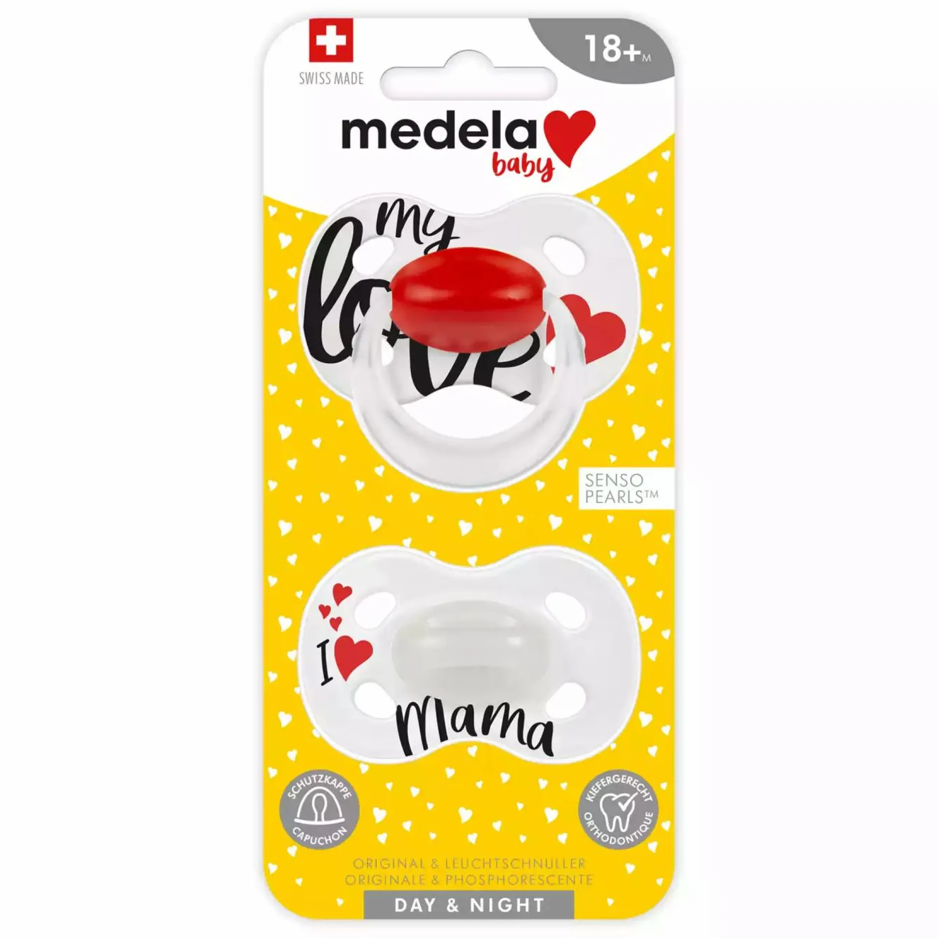 medela baby Beruhigungssauger Day & Night DUO Signature 18+ Monate* Schnuller