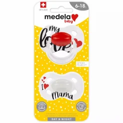 medela baby Beruhigungssauger Day & Night DUO Signature 6 - 18 Monate* Schnuller