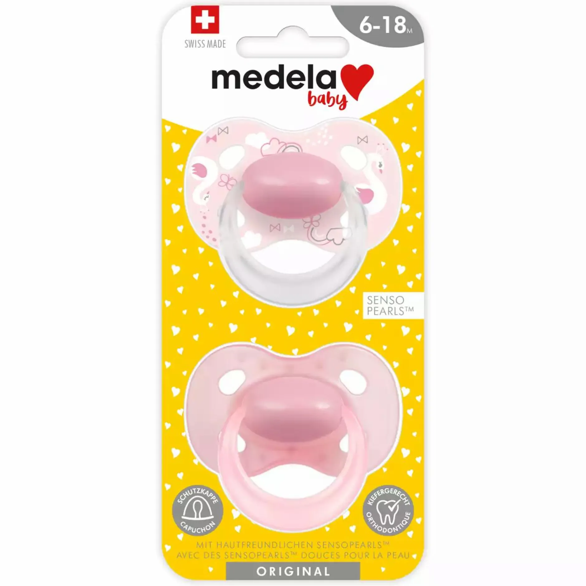 medela baby Beruhigungssauger Original DUO Rosé 6-18 Monate* Schnuller