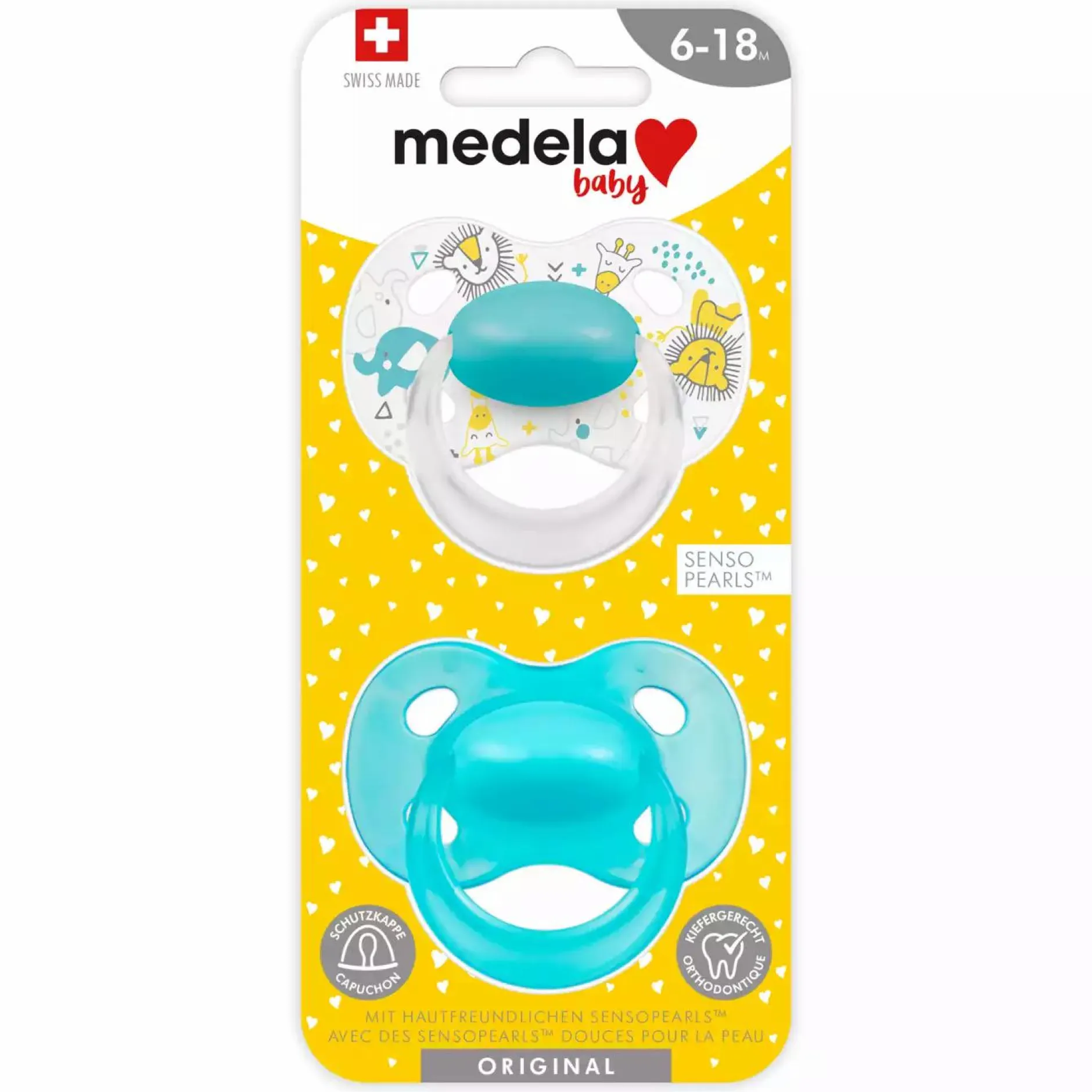 medela baby Beruhigungssauger Original DUO Türkis 6-18 Monate* Schnuller