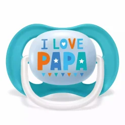 PHILIPS AVENT Beruhigungssauger Ultra Air 6-18 Monate Happy Boy - Papa Boat SCF080/03* Schnuller