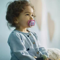 PHILIPS AVENT Beruhigungssauger Ultra Air 6-18 Monate Happy Girl - Papa Ballon SCF080/04* Schnuller