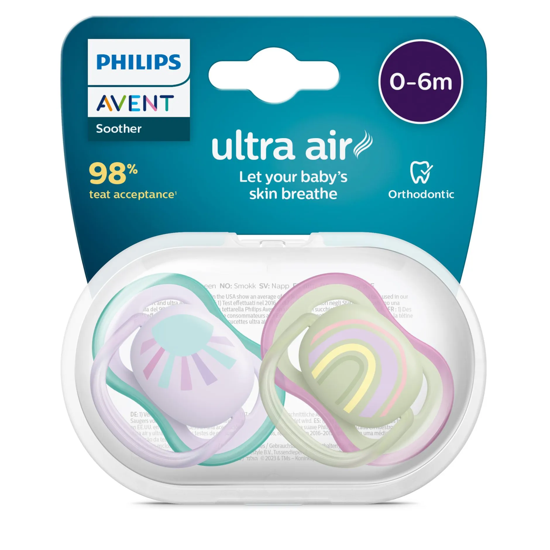 PHILIPS AVENT Beruhigungssauger Ultra Air 0-6 Monate SCF085/59* Schnuller