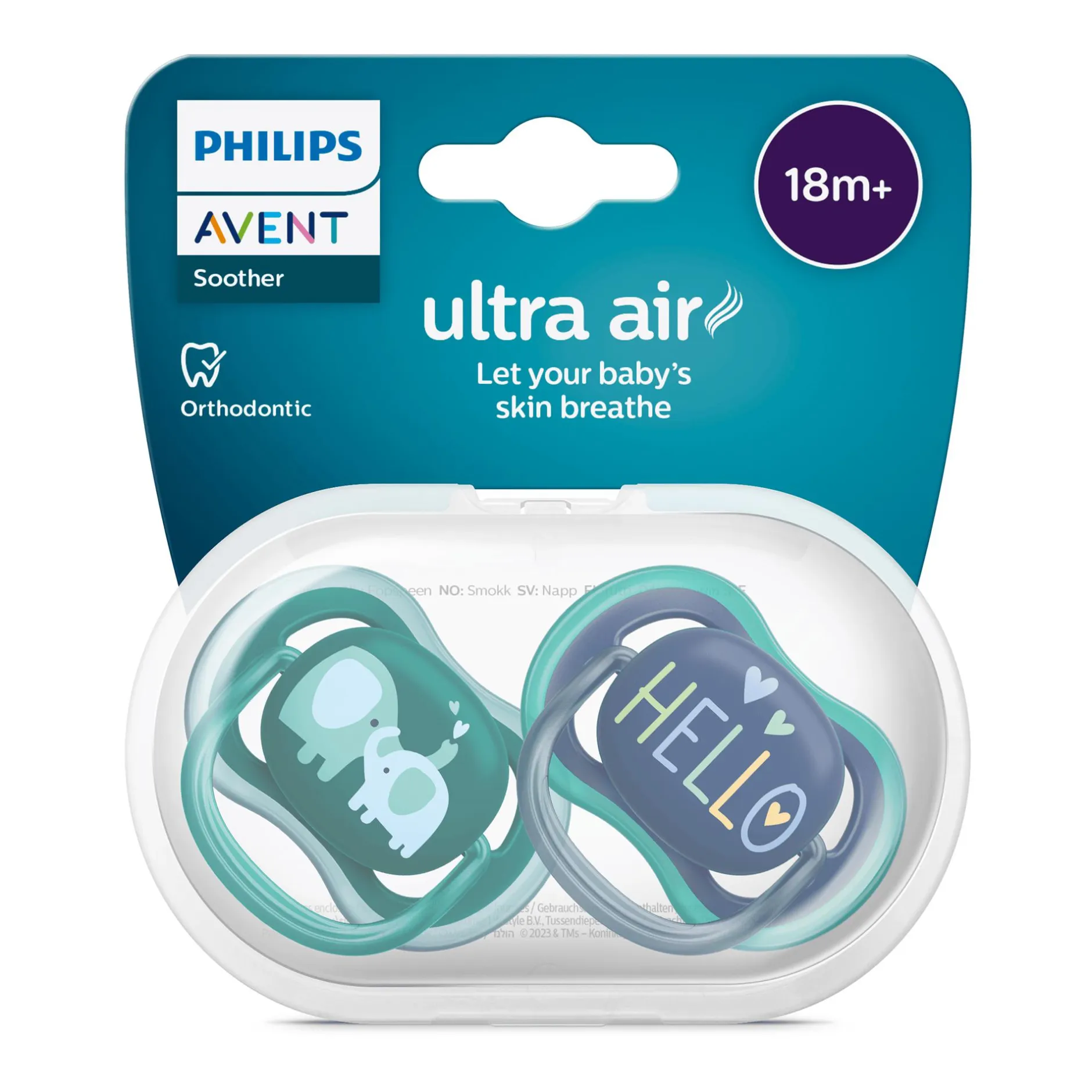 PHILIPS AVENT Beruhigungssauger Ultra Air ab 18 Monate SCF349/18* Schnuller