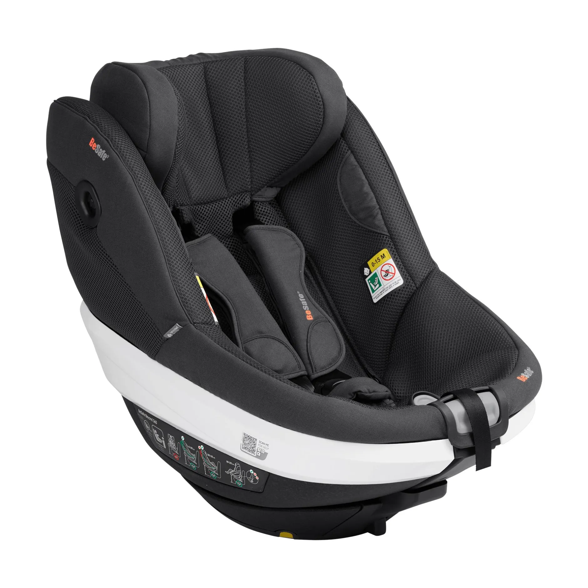 BeSafe Beyond 360 Anthracite Mesh*Kinder Kindersitze 9-18 Kg, Gruppe 1