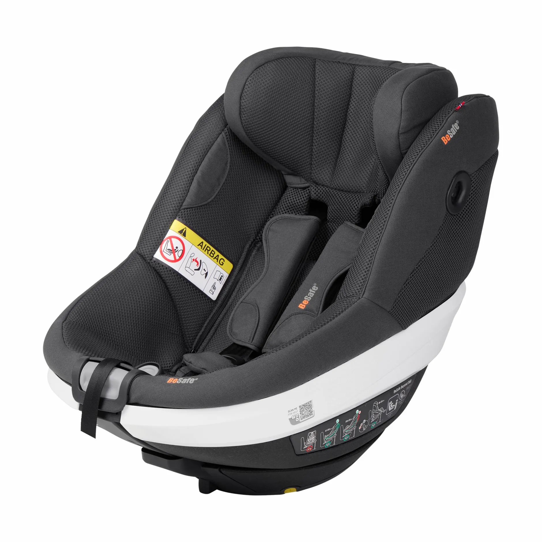 BeSafe Beyond 360 Anthracite Mesh*Kinder Kindersitze 9-18 Kg, Gruppe 1