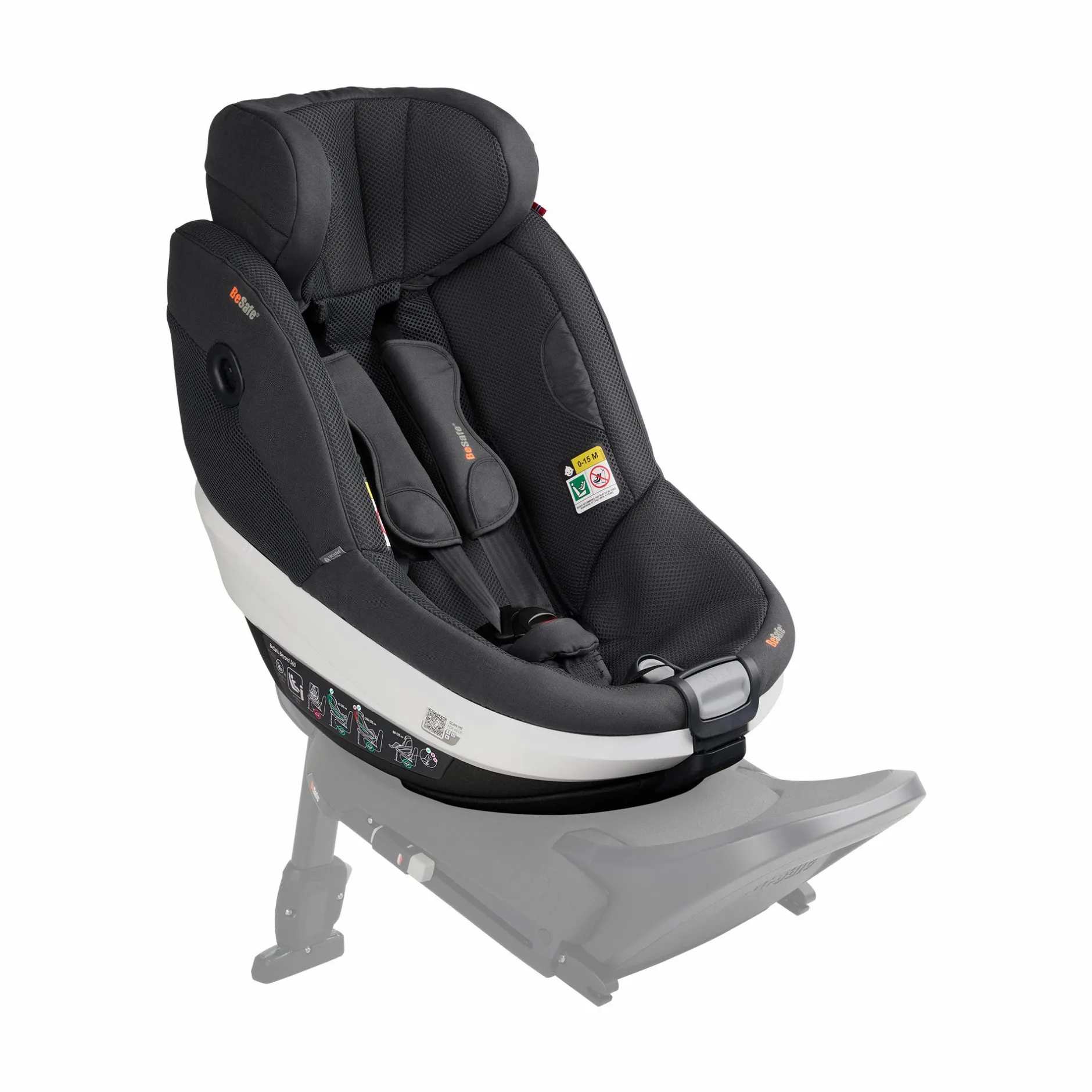 BeSafe Beyond 360 Anthracite Mesh*Kinder Kindersitze 9-18 Kg, Gruppe 1