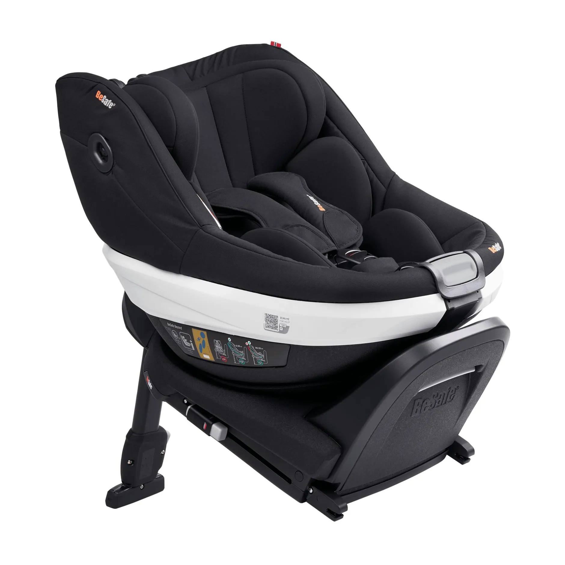 BeSafe Beyond Fresh Black*Kinder Kindersitze 9-18 Kg, Gruppe 1