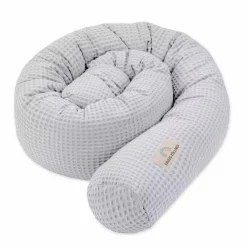 Zu00f6llner Bettschlange Waffelpiqué Light Grey* Bettausstattung
