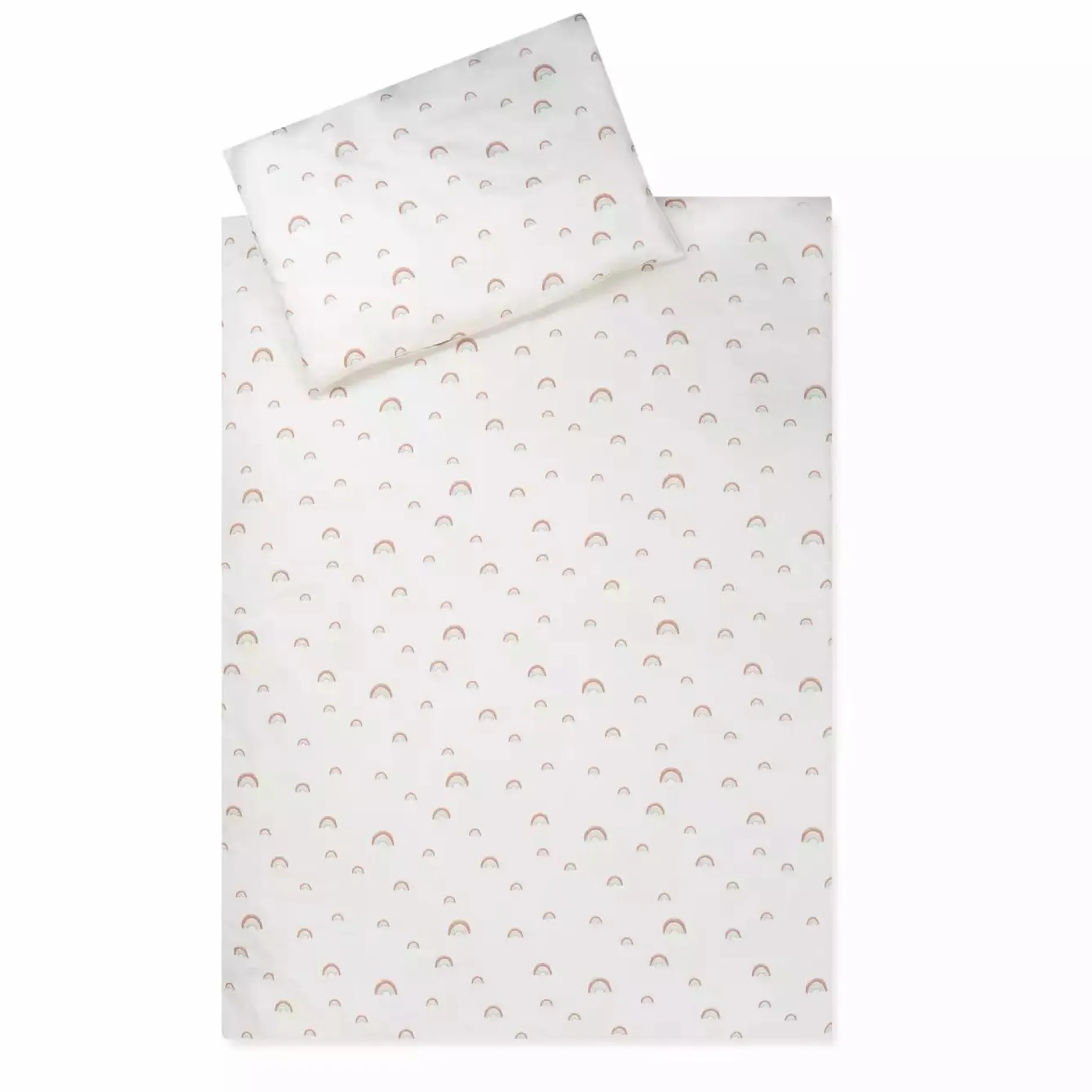 Zu00f6llner Bettwäsche Organic Rainbow 100x135 cm* Babybettwäsche