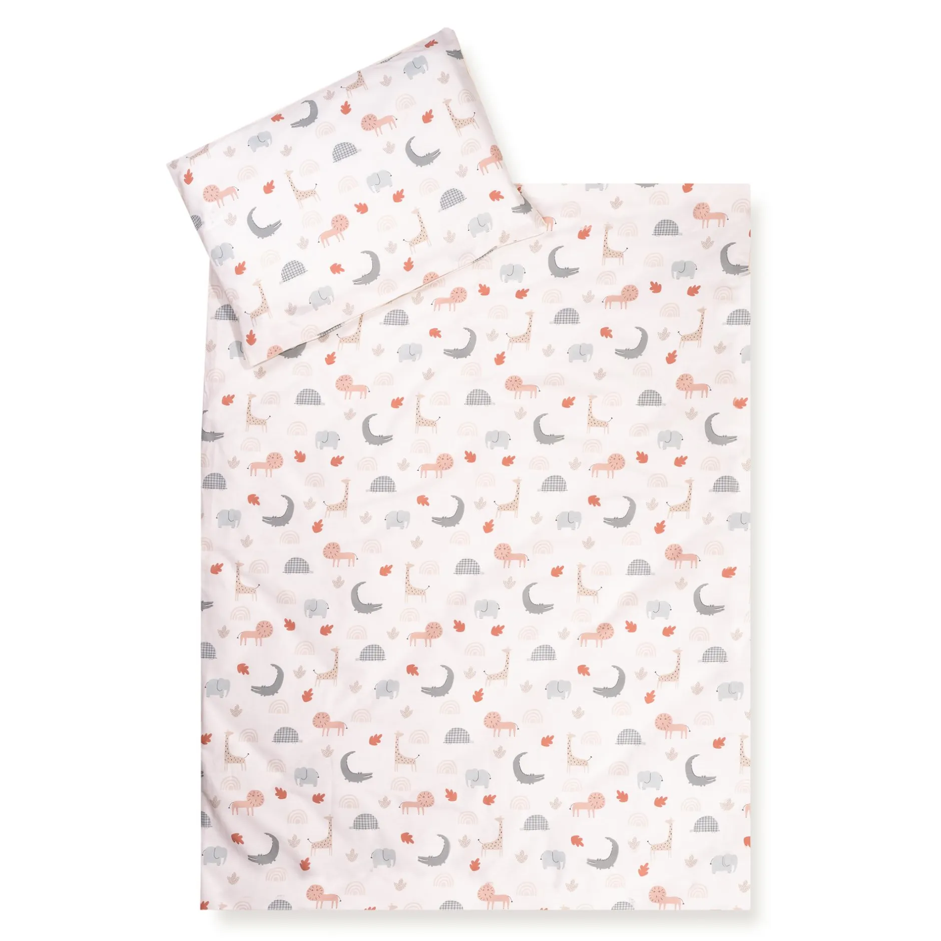 Zu00f6llner Bettwäsche Tiere 100x135 cm* Babybettwäsche