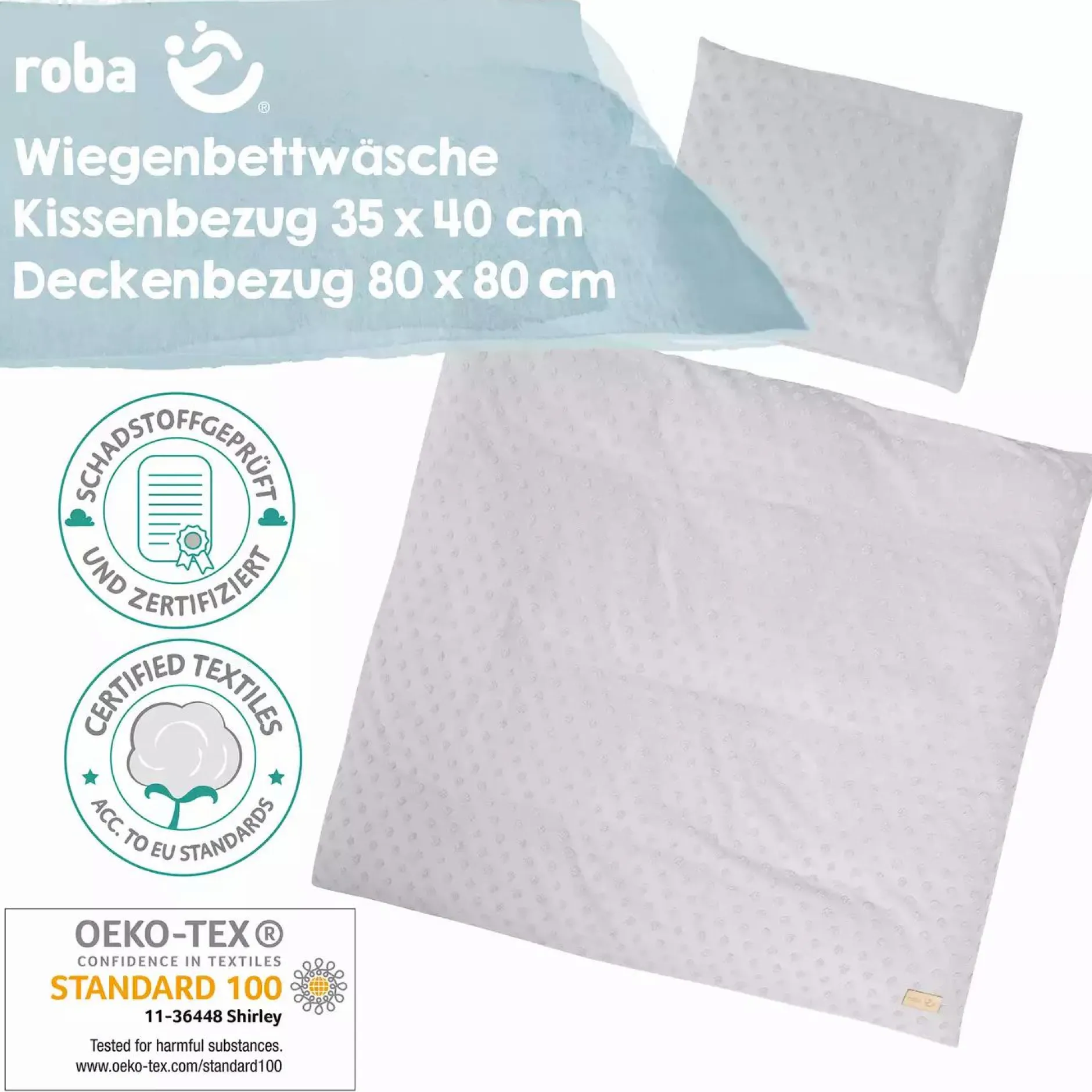 roba Bettwäsche 80x80cm* Babybettwäsche