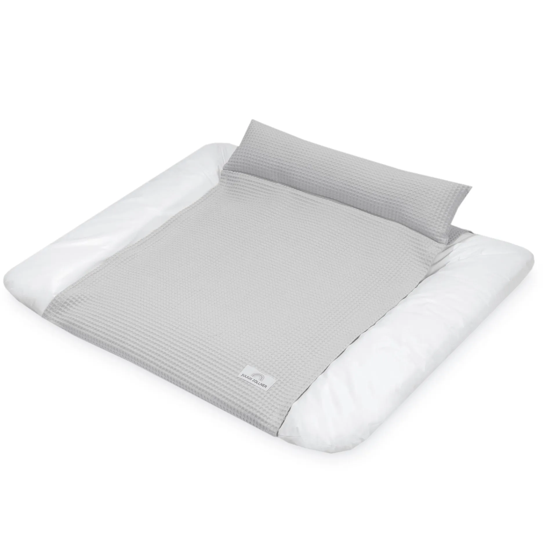 Zu00f6llner Bezug Loop Comfy Waffelpiqué Light Grey* Wickelauflagen|Wickelauflagen