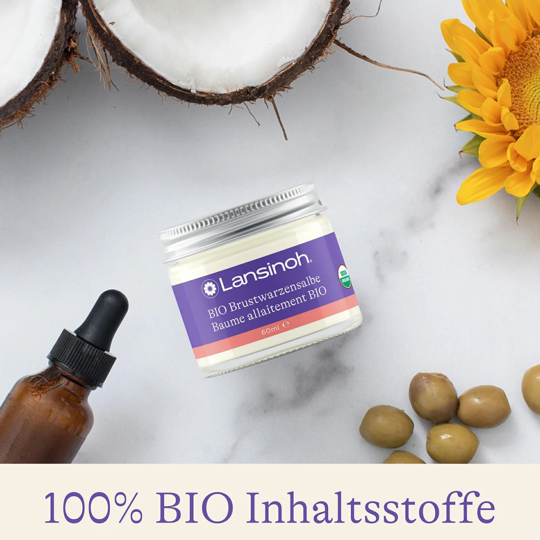 Lansinoh BIO Brustwarzensalbe* Hausapotheke|Stillzeit & Rückbildung