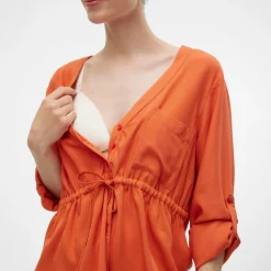 Mamalicious Bluse Burnt Sienna* Umstandsoberteile