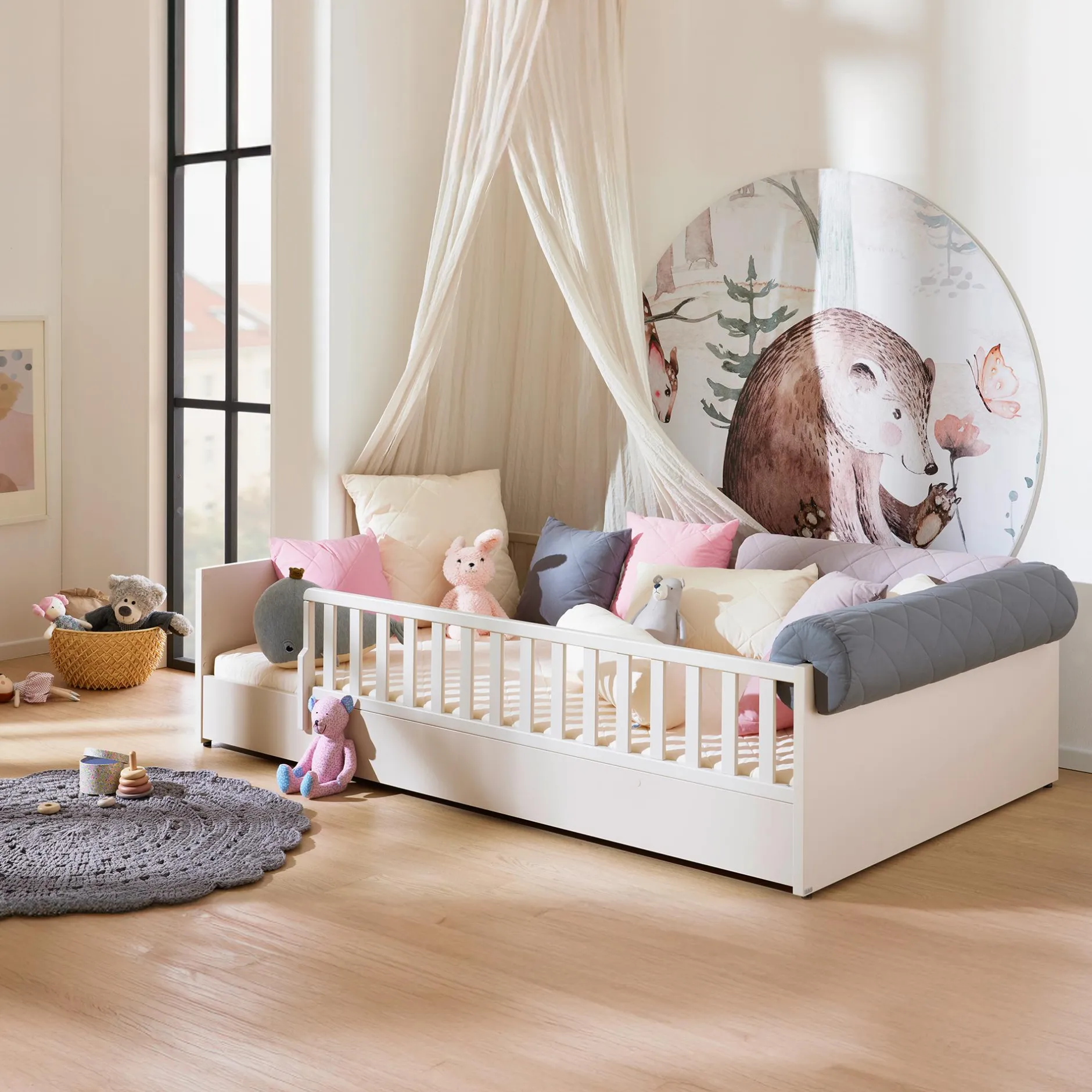 PAIDI Bodenbett Little Flo 90 x 200 cm* Babybetten